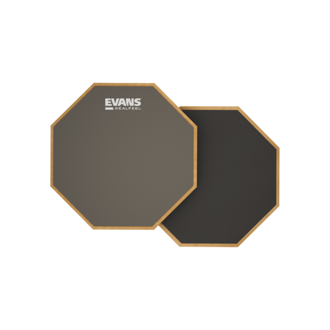 EVANS RealFeal 2-Sided Drum Practice Pad, 6 Inch